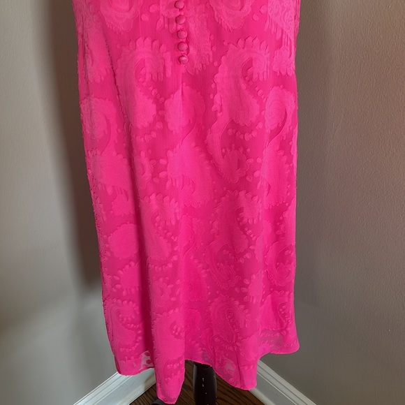 LILLY PULITZER hot pink dress Kristine Halter - Picture 4 of 10